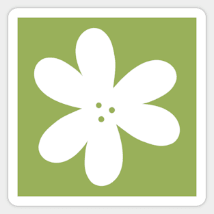 Flower Outline - matcha Sticker